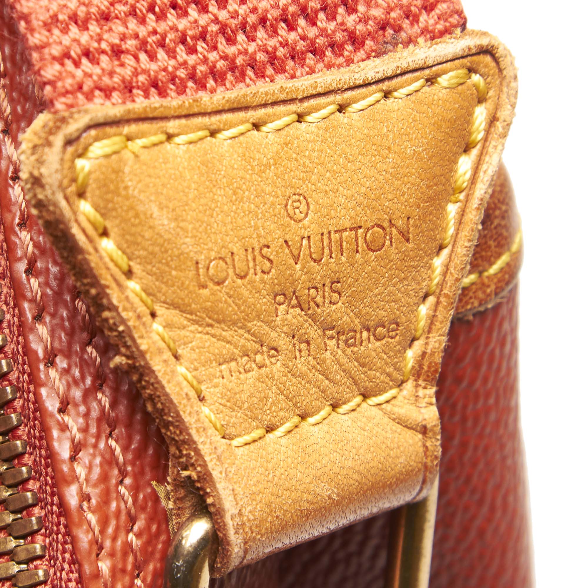 Pre-Loved Louis Vuitton Red PVC Plastic Americas Cup Calvi Messenger Bag France | eBay