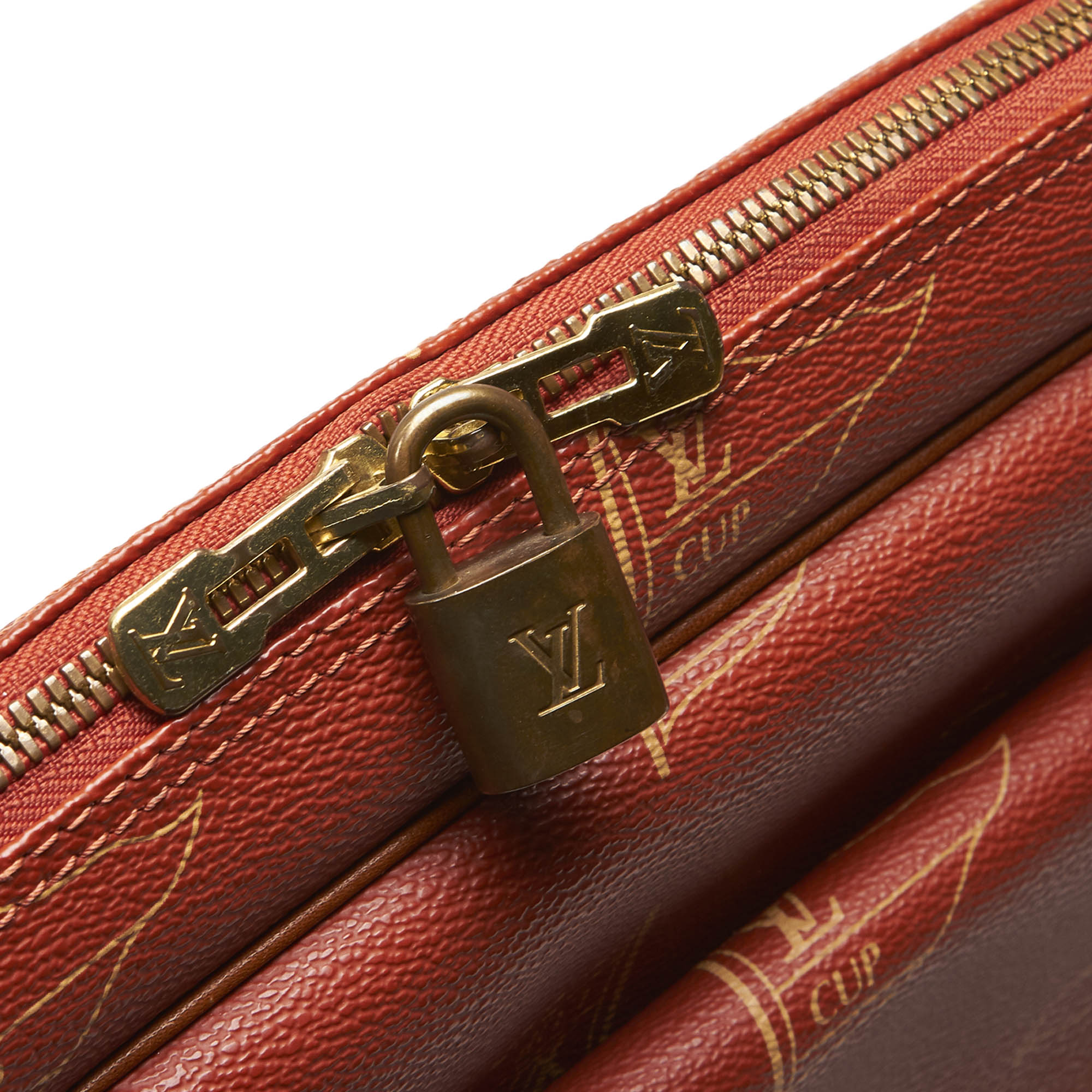 Pre-Loved Louis Vuitton Red PVC Plastic Americas Cup Calvi Messenger Bag France | eBay