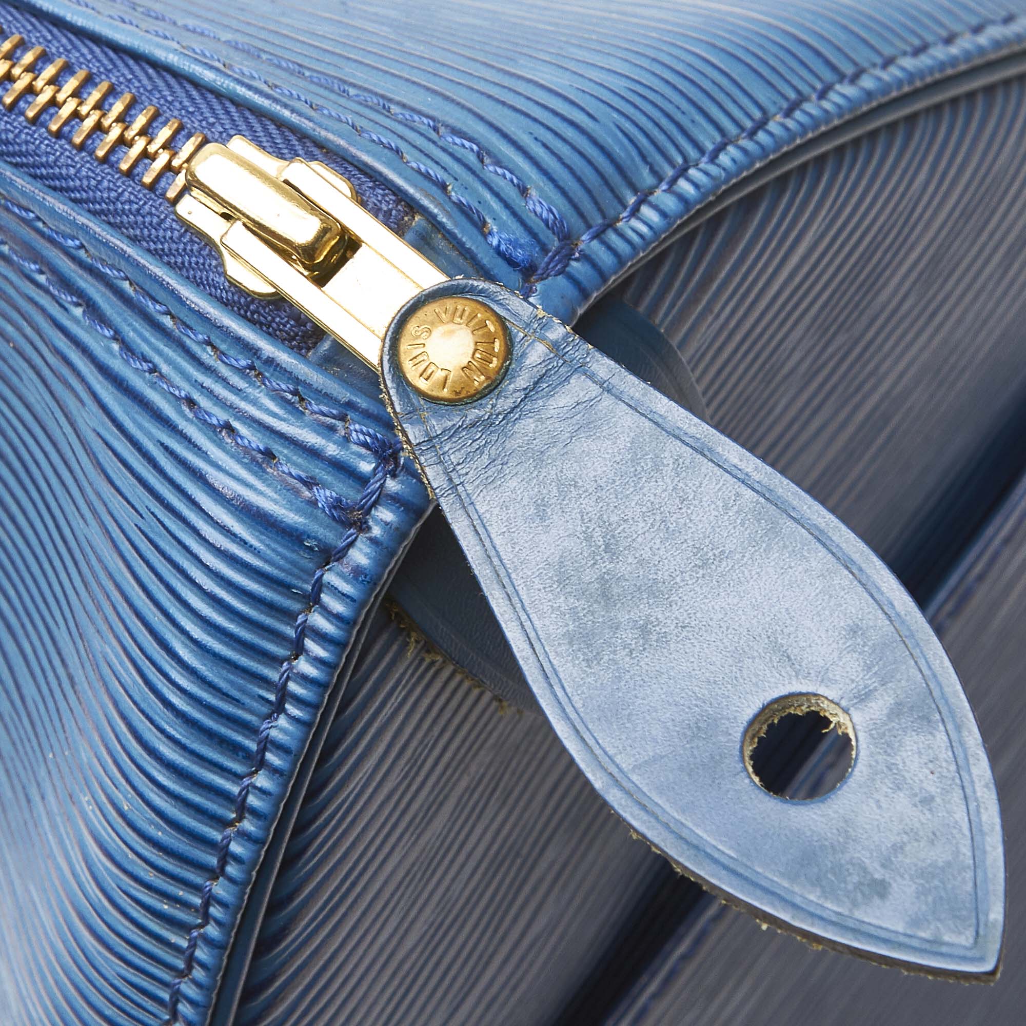 Pre-Loved Louis Vuitton Blue Epi Leather Speedy 25 France | eBay