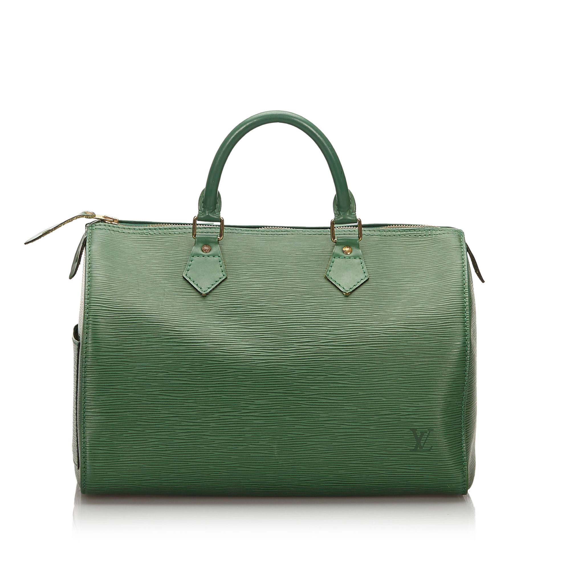 Pre-Loved Louis Vuitton Green Epi Leather Speedy 30 France | eBay
