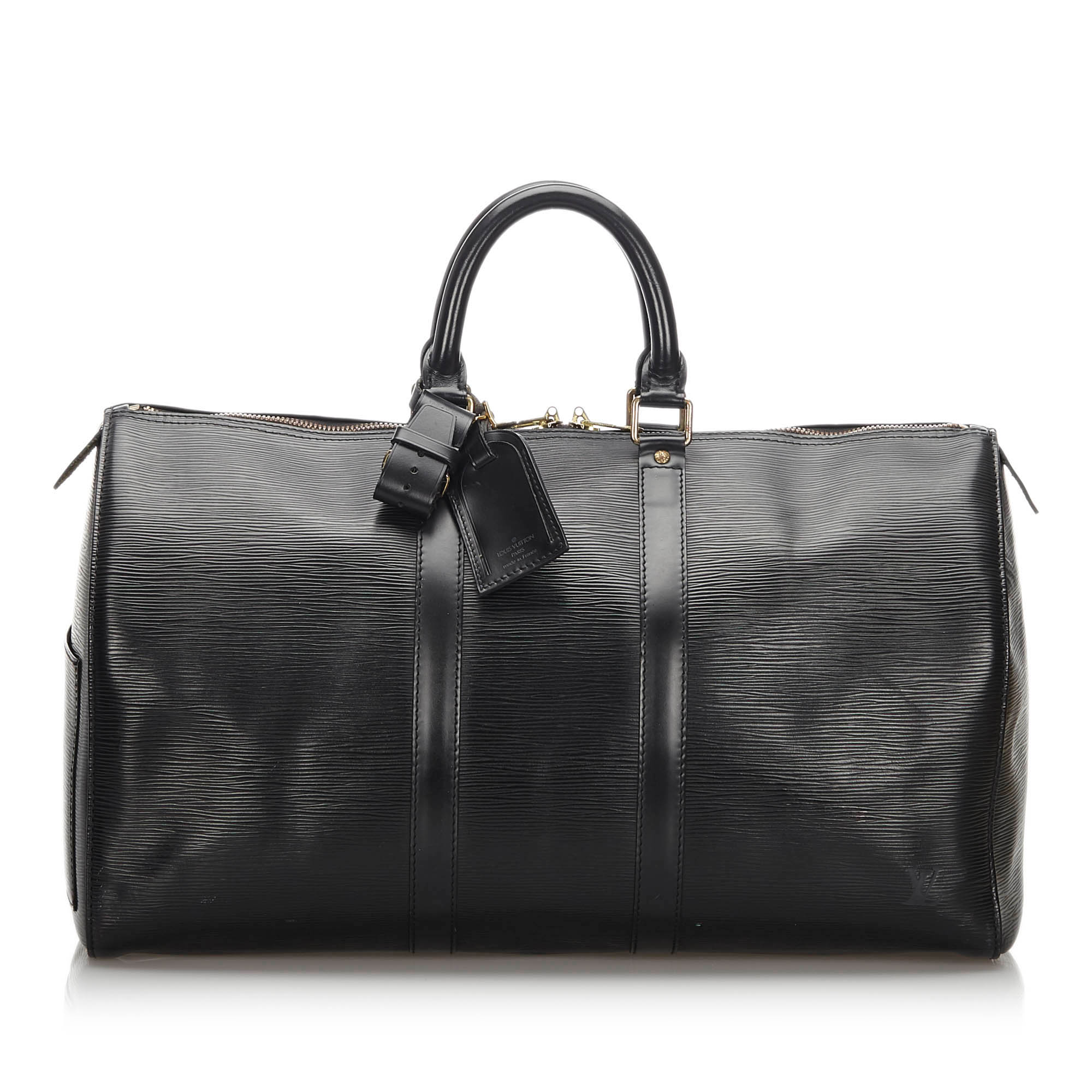 Pre-Loved Louis Vuitton Black Epi Leather Keepall 45 France | eBay