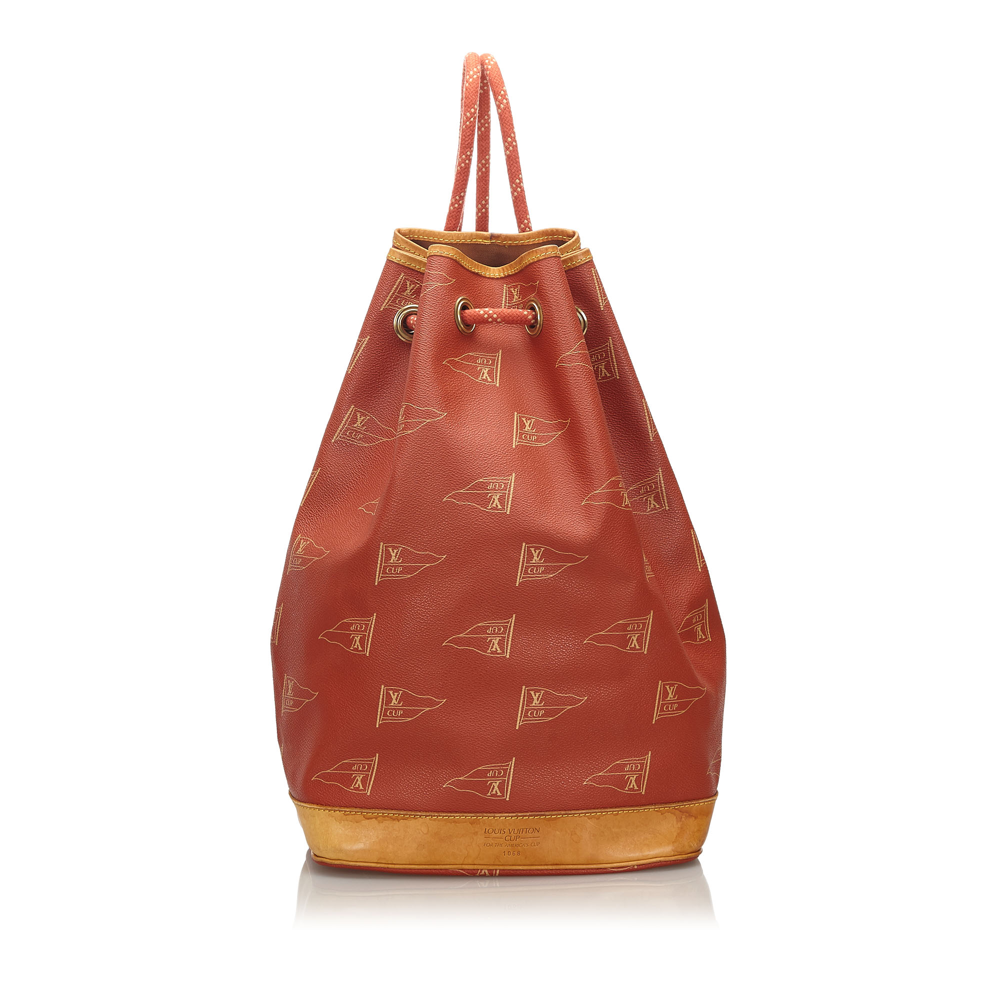 Pre-Loved Louis Vuitton Red 1995 LV Cup St. Tropez Drawstring Backpack France | eBay