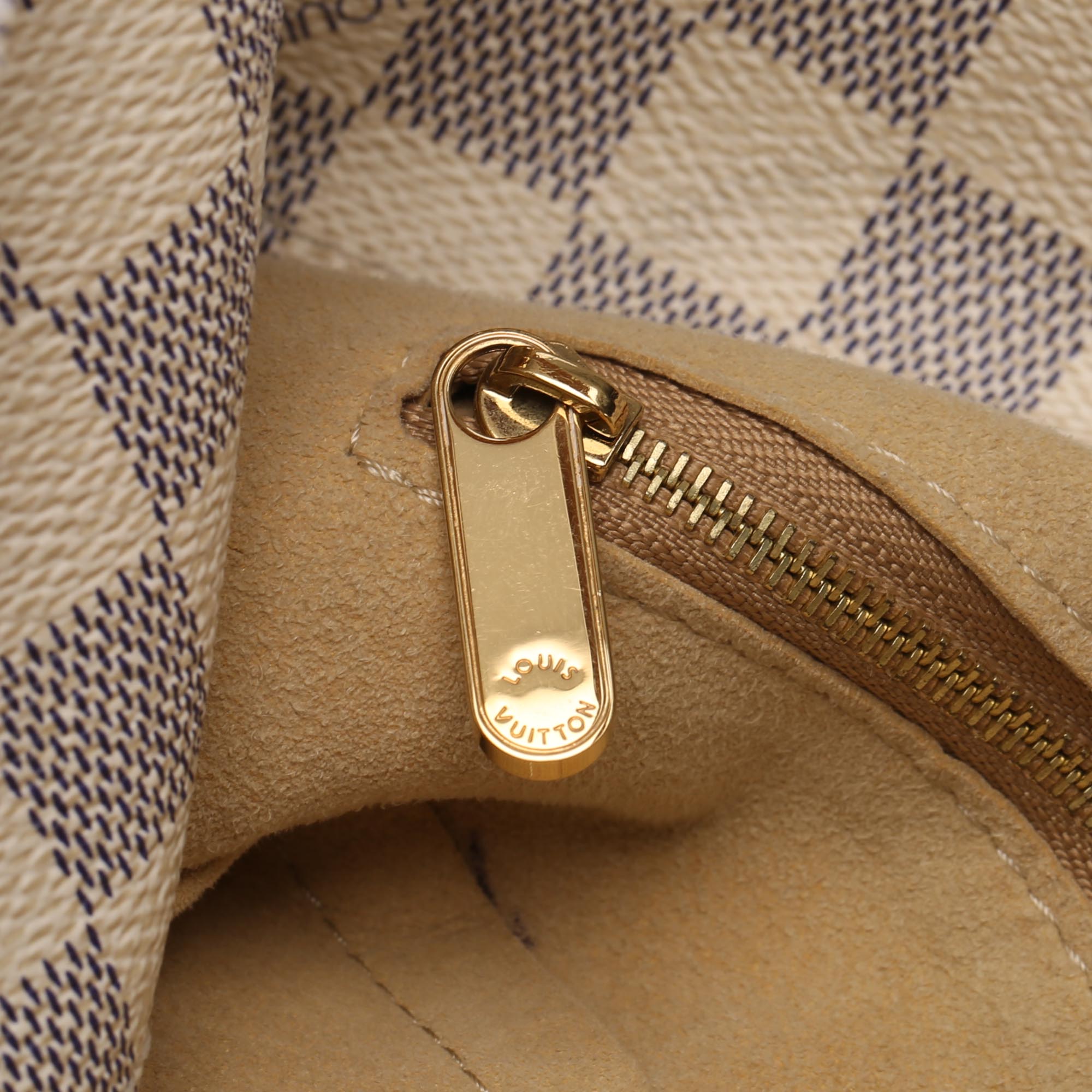 Pre-Loved Louis Vuitton White Damier Canvas Azur Artsy MM Spain | eBay