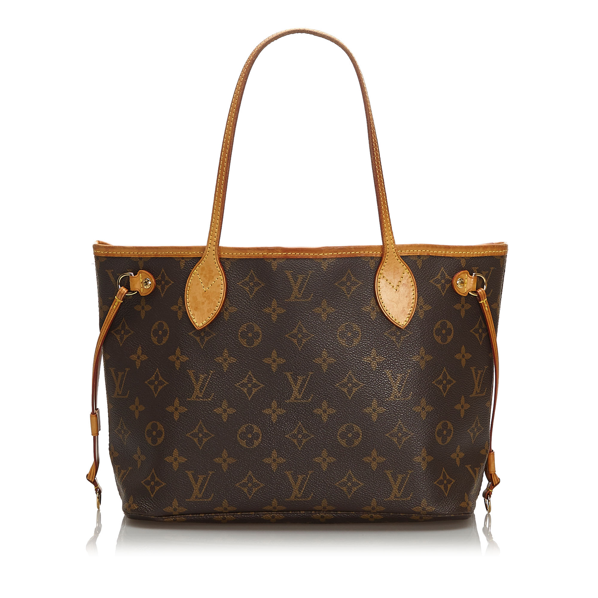 Pre-Loved Louis Vuitton Brown Monogram Canvas Neverfull PM France | eBay