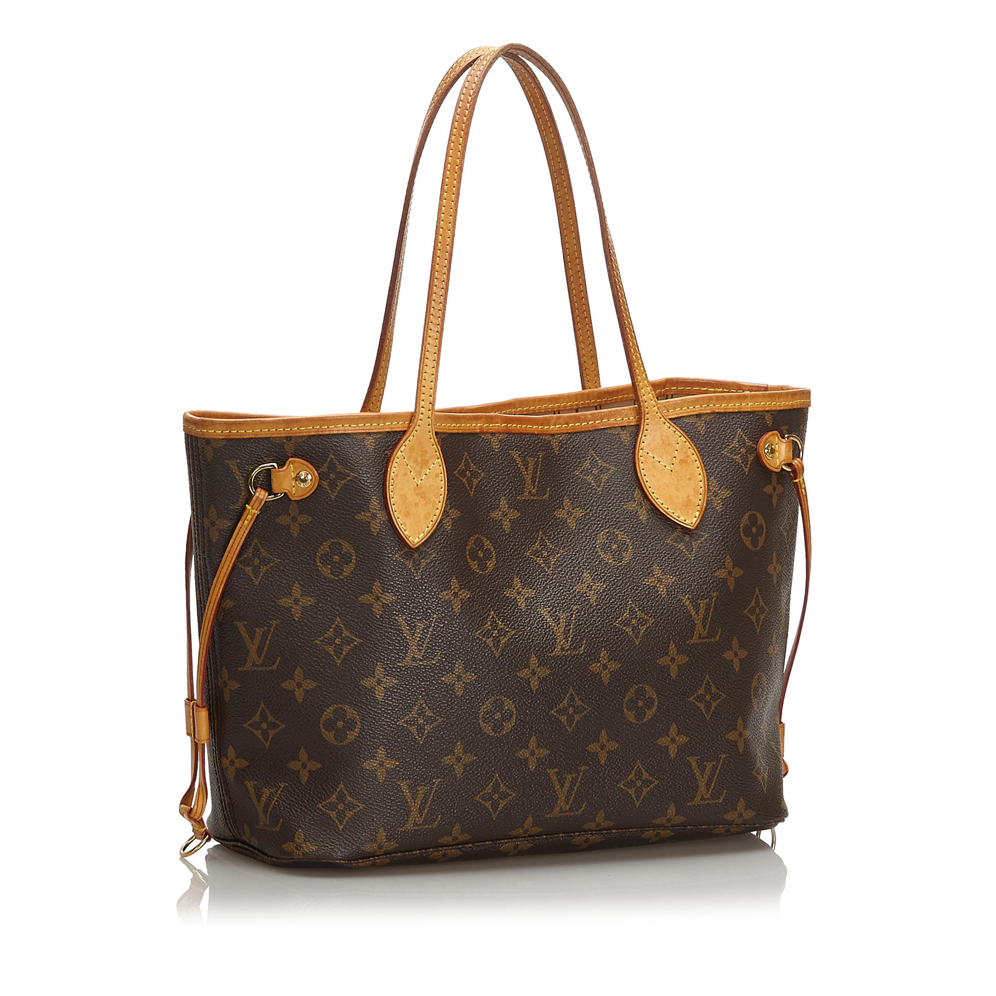 Pre-Loved Louis Vuitton Brown Monogram Canvas Neverfull PM France | eBay