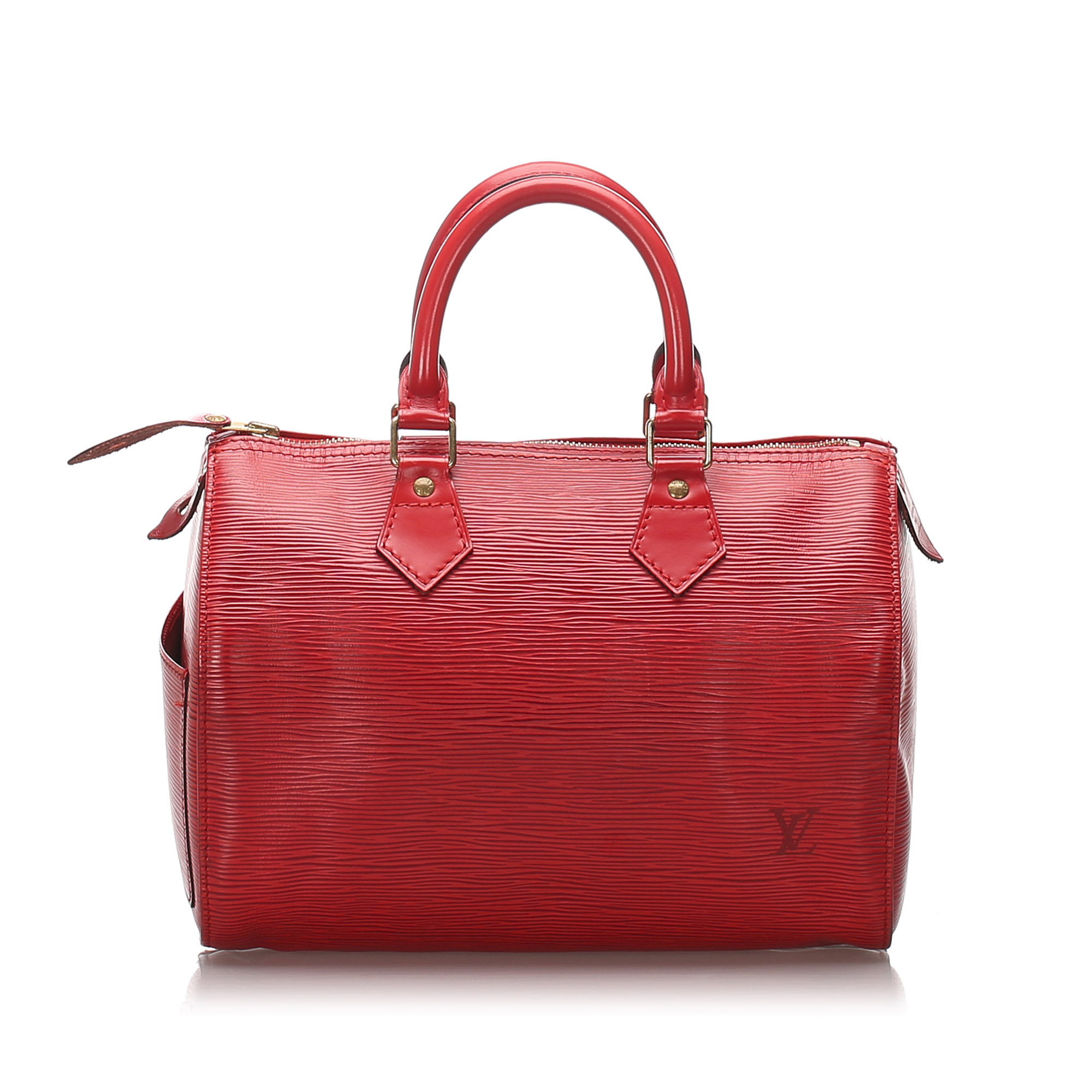 Pre-Loved Louis Vuitton Red Epi Leather Speedy 25 France | eBay