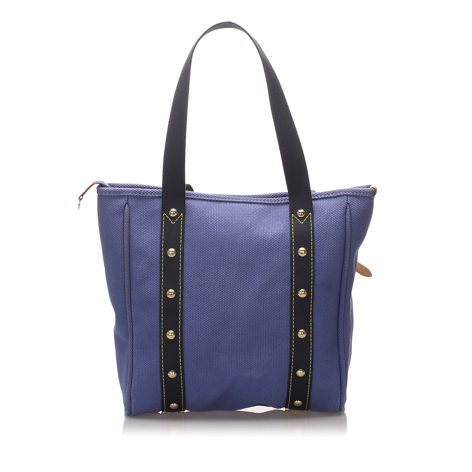 Pre-Loved Louis Vuitton Blue Canvas Fabric Antigua Cabas MM France | eBay