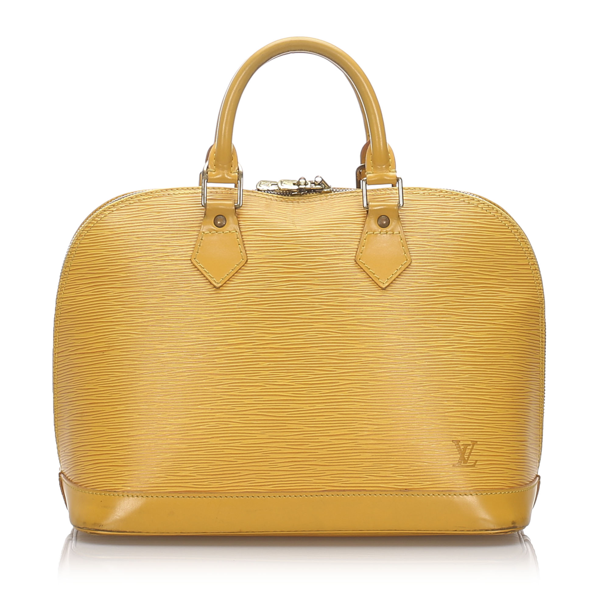 Pre-Loved Louis Vuitton Yellow Epi Leather Alma PM France | eBay