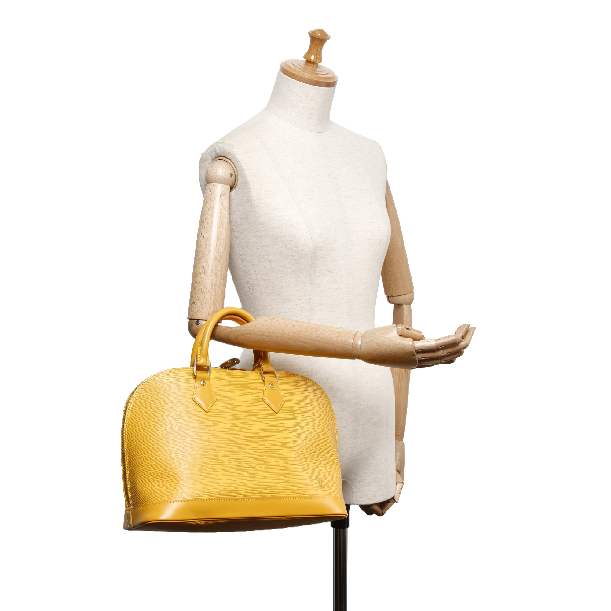 Pre-Loved Louis Vuitton Yellow Epi Leather Alma PM France | eBay