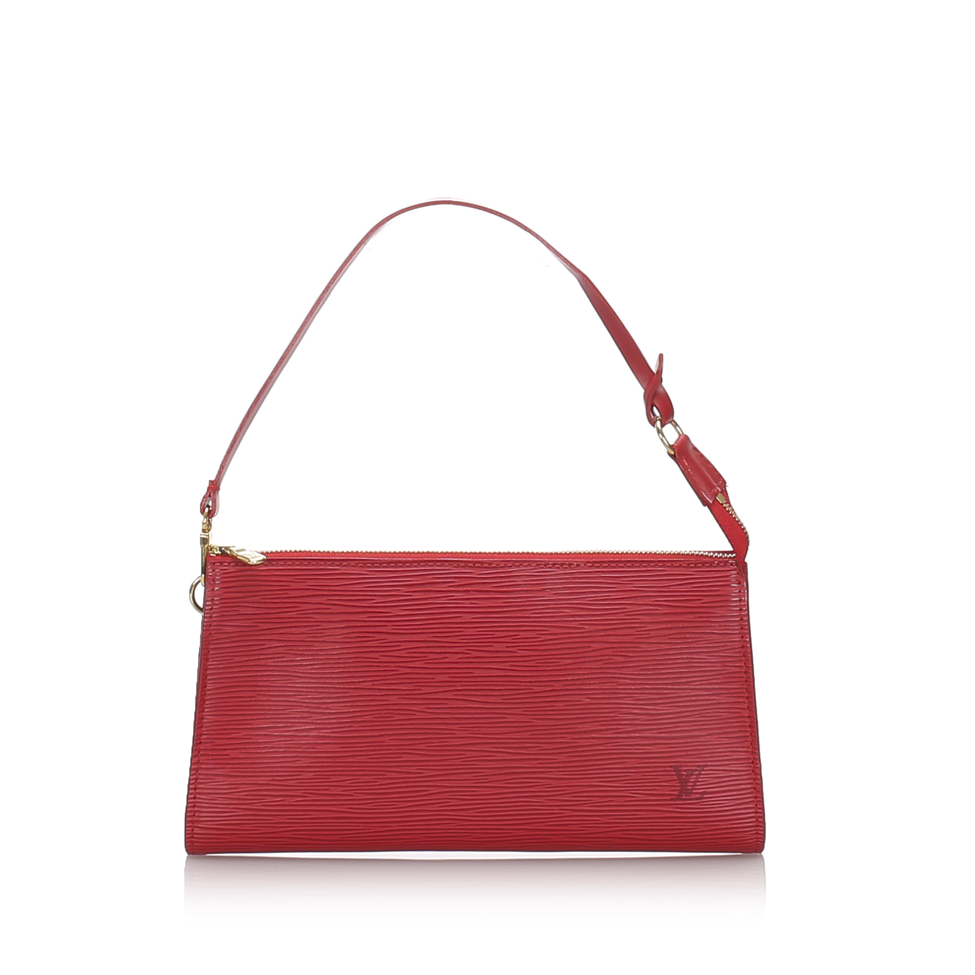 Pre-Loved Louis Vuitton Red Epi Leather Pochette Accessoires France | eBay