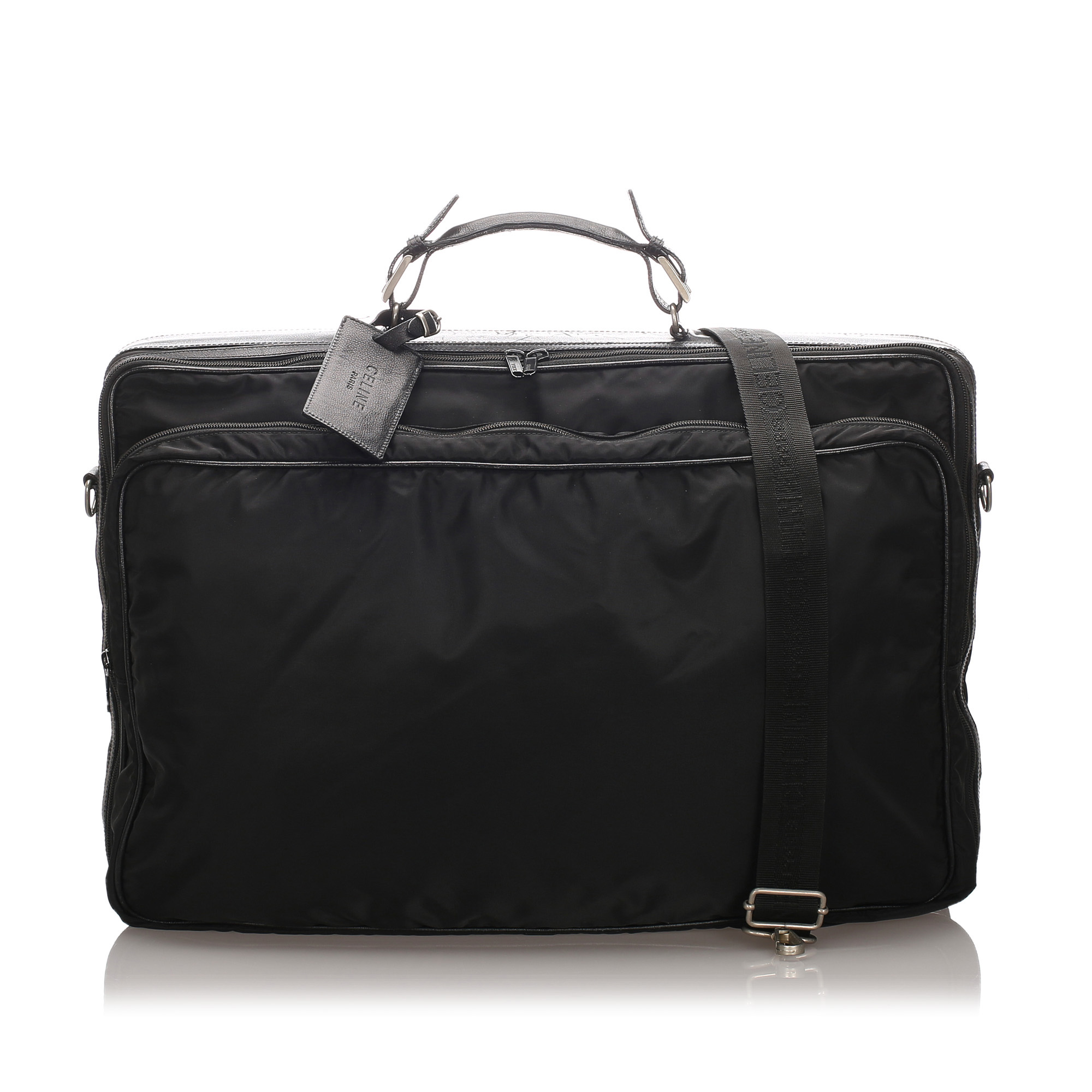 PreLoved Celine Black Nylon Fabric Travel Bag France eBay