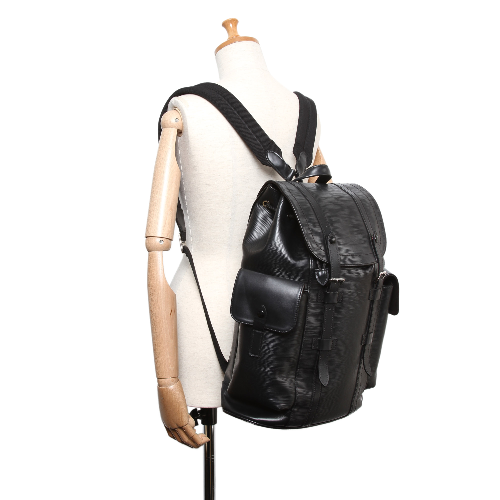 Pre-Loved Louis Vuitton Black Epi Christopher Backpack PM France | eBay