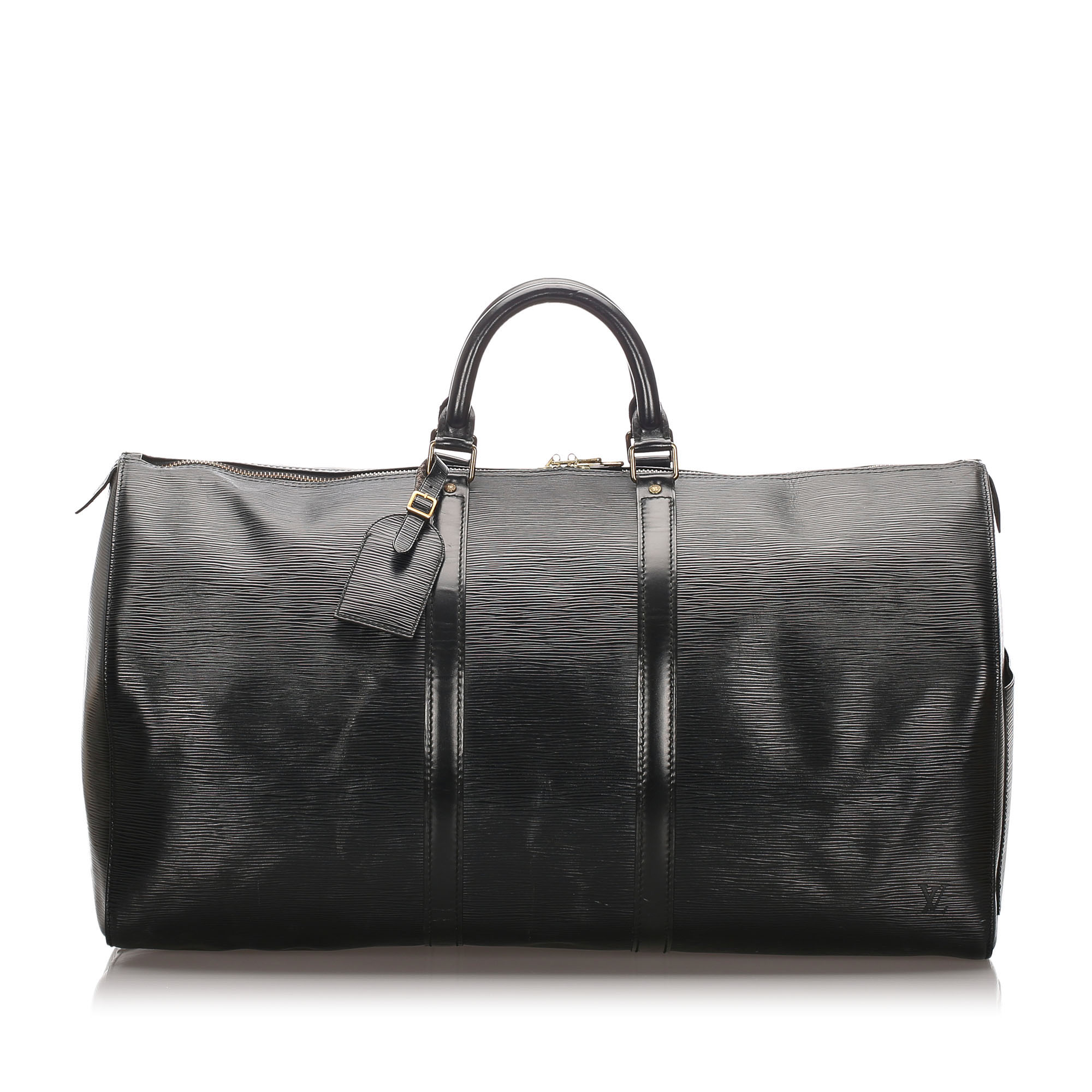 Pre-Loved Louis Vuitton Black Epi Leather Keepall 55 France | eBay