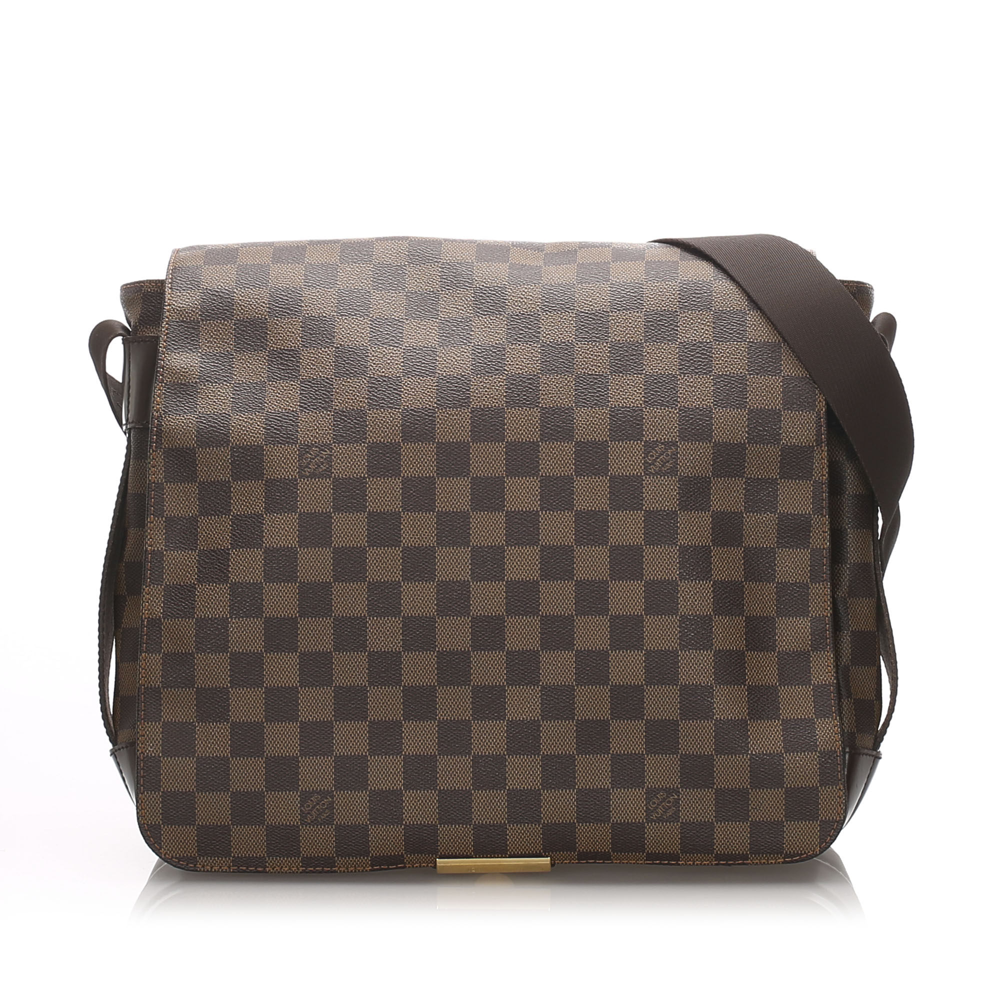 Pre-Loved Louis Vuitton Brown Damier Ebene Bastille Messenger Bag France | eBay