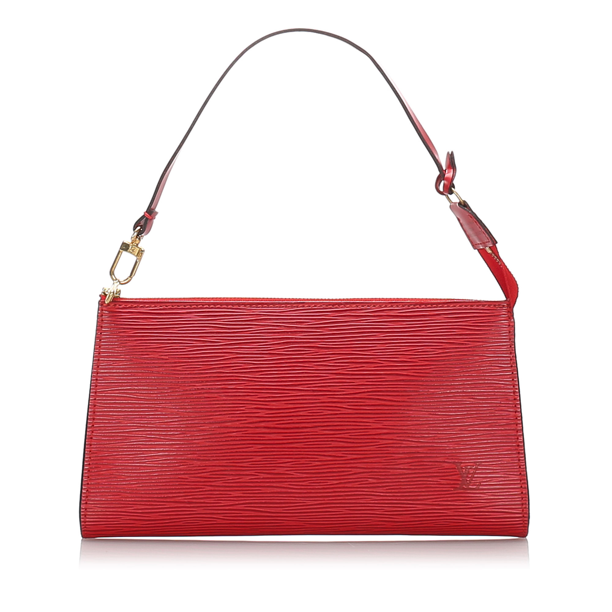 Pre-Loved Louis Vuitton Red Epi Leather Pochette Accessoires France | eBay
