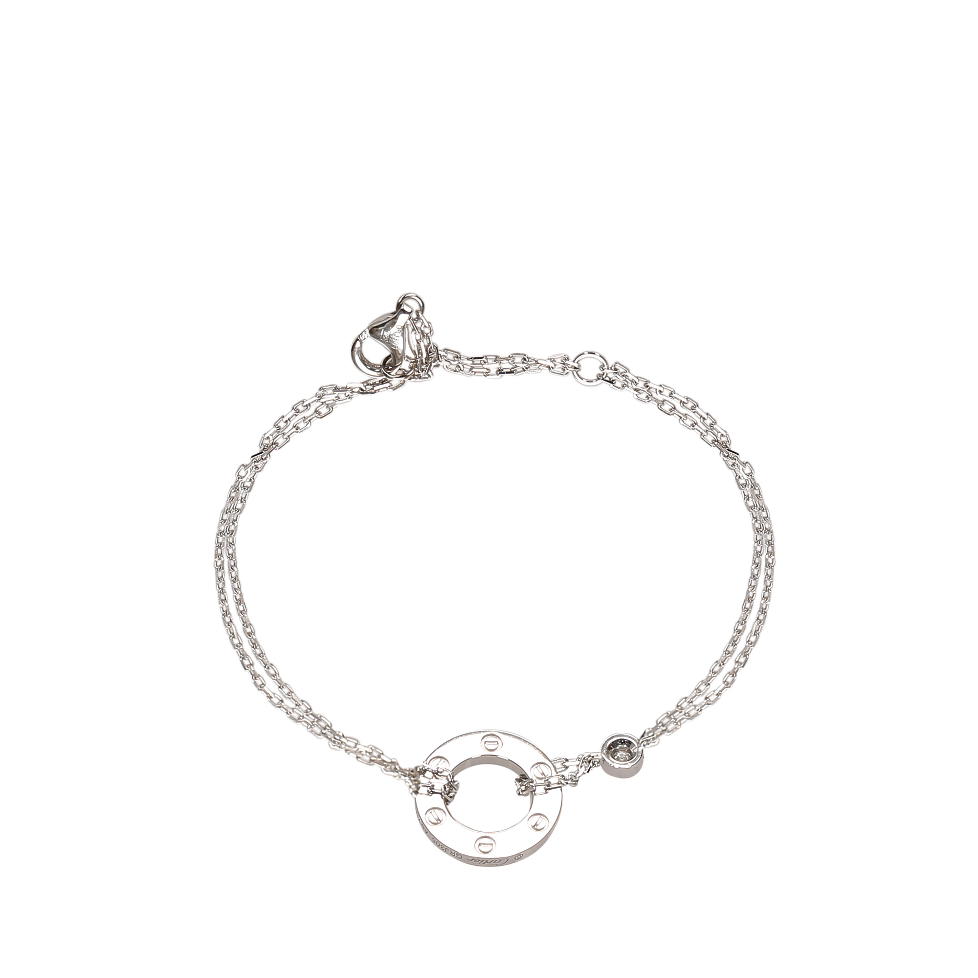 cartier silver chain bracelet